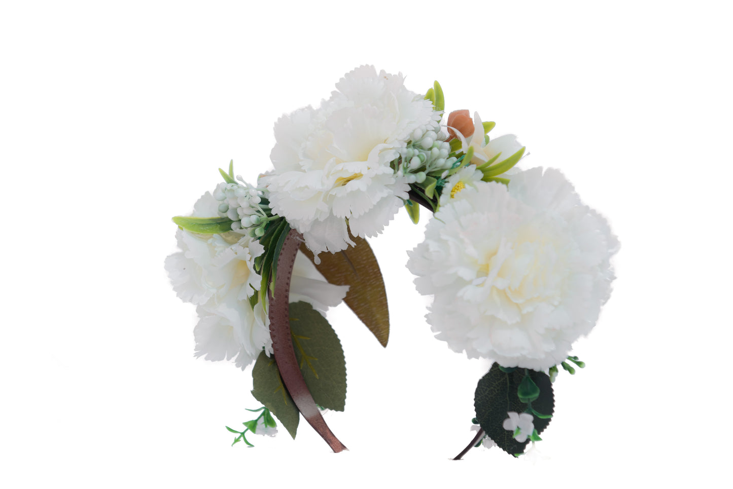 Accessories White Carnations Hair Crown Headband