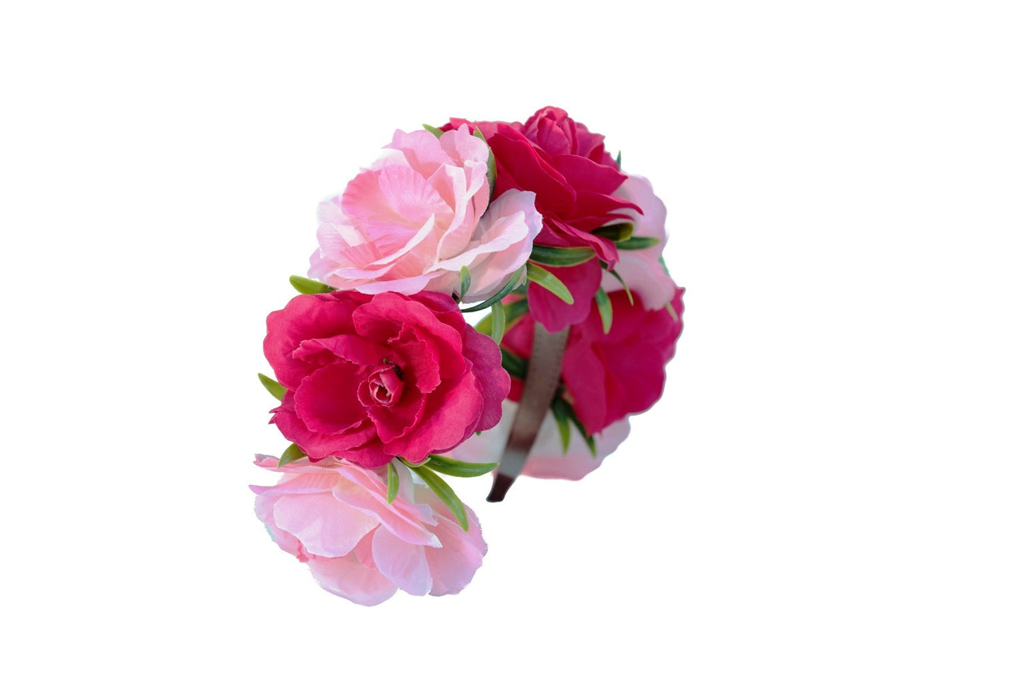 Pink floral headband headpiece Accessories