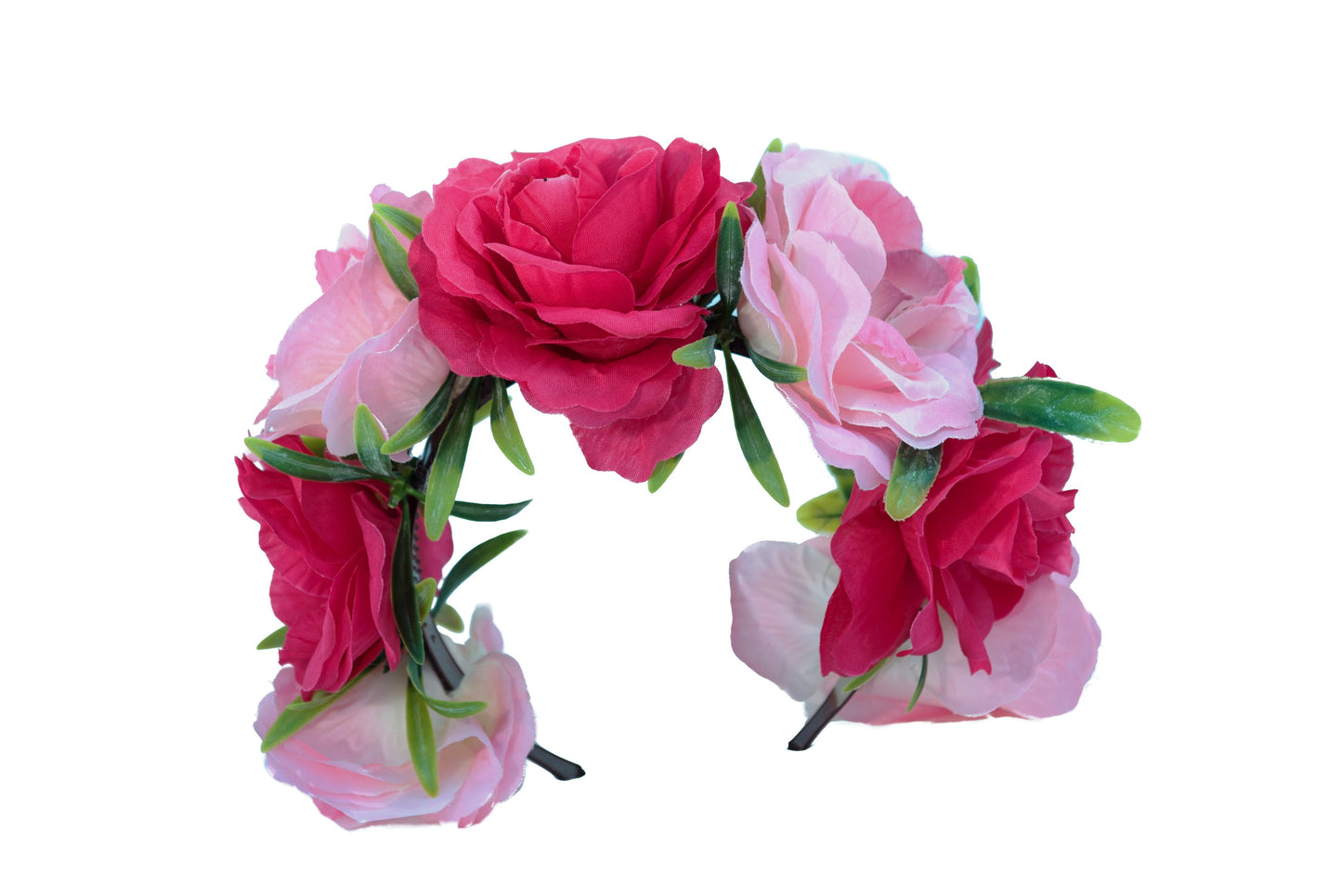Pink floral headband headpiece Accessories