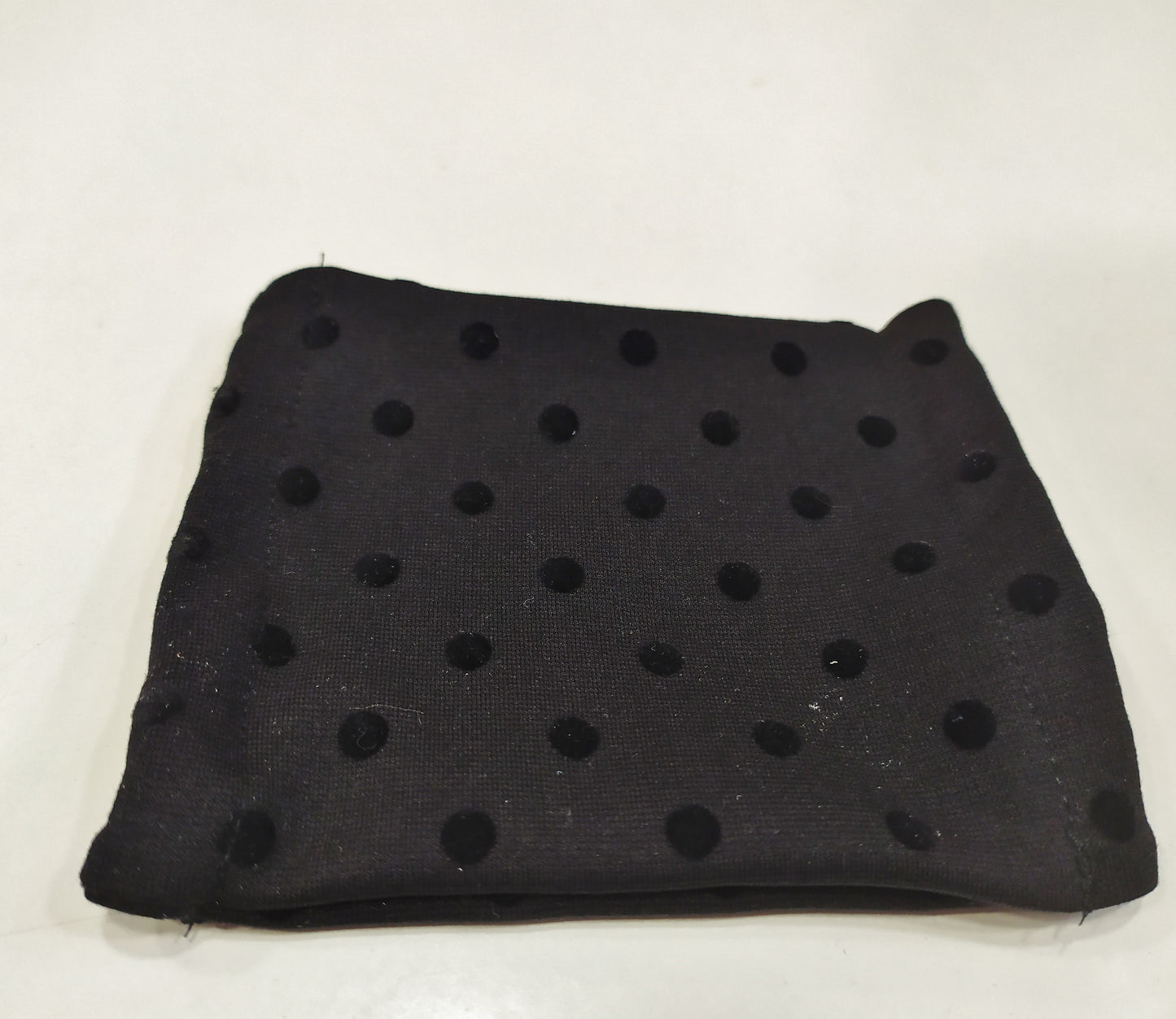 Black Polka dots silk Face mask Stretchy Fabric mask