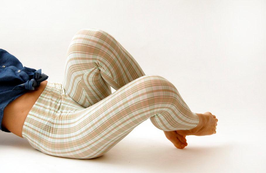 Plaid and Stripes Retro Leggings