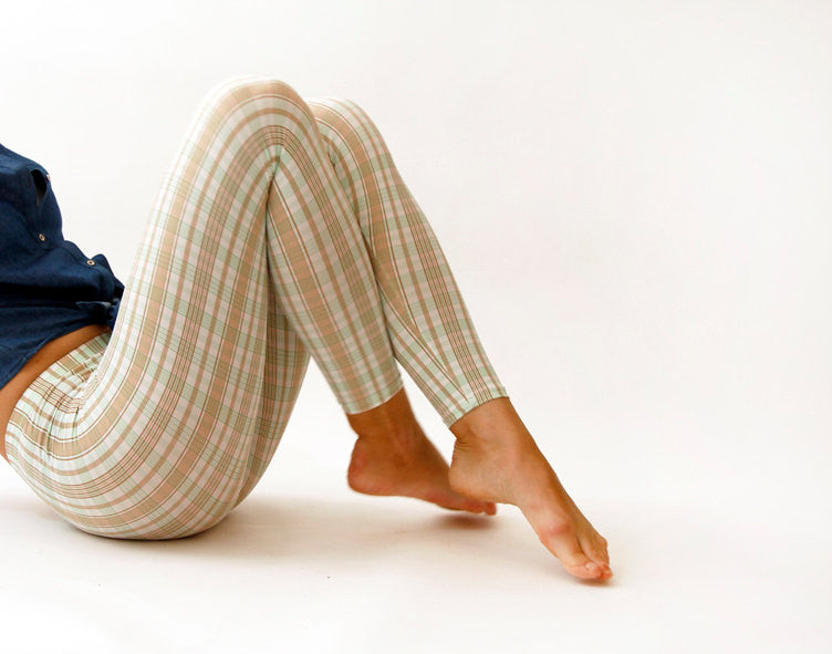Plaid and Stripes Retro Leggings