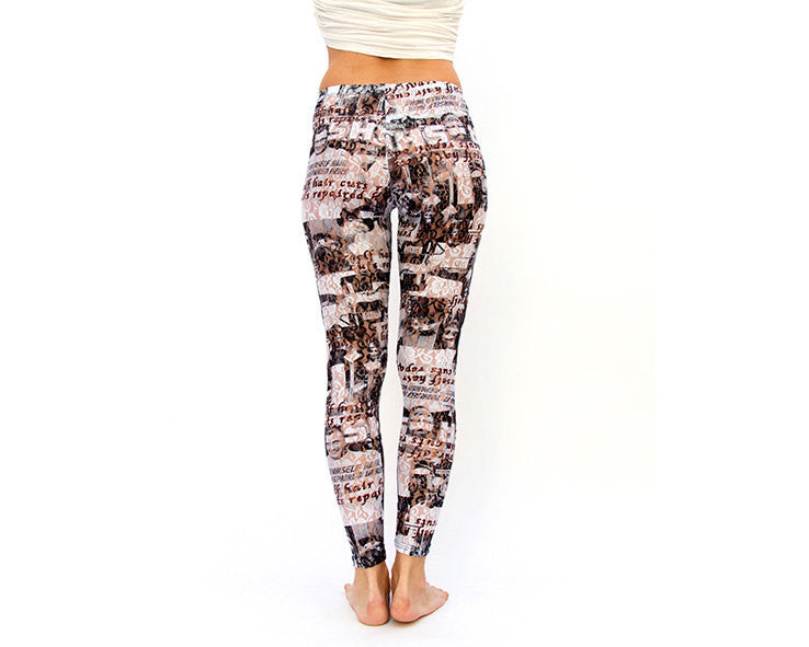 Printed Lace Camo Leggings for Women