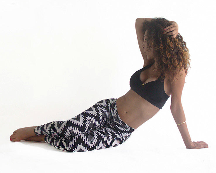 Tribal Black and White Leggings