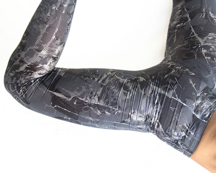 Metallic Silver Lggings