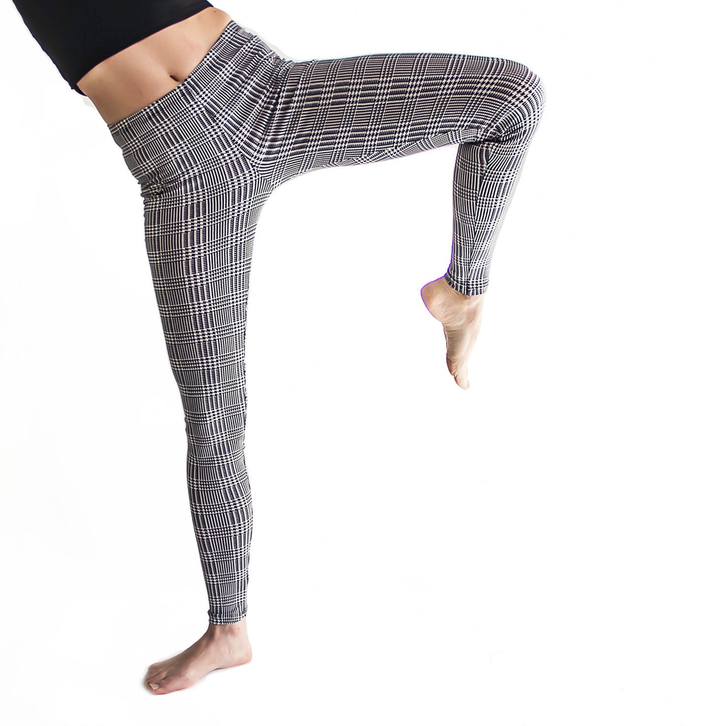 Classic Grey Patterned Leggings