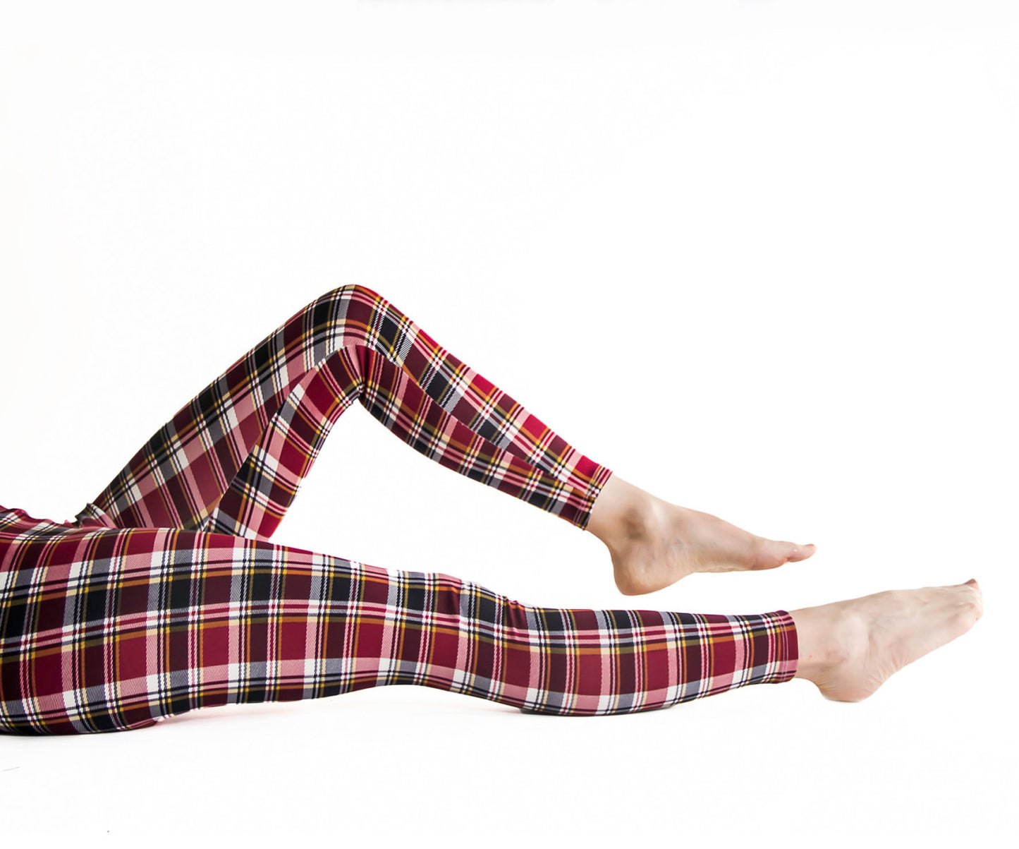 Royal Scot /plaid  Leggings / Rock Chic  printed leggings