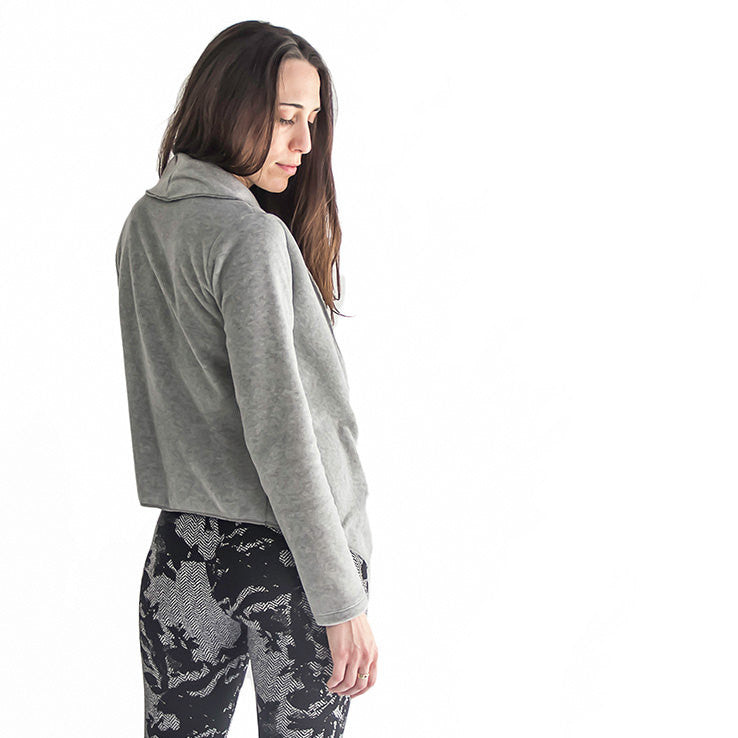 Black Lace Pattern Over Grey Fabric Womens Leggings ( perfact 4 winter )
