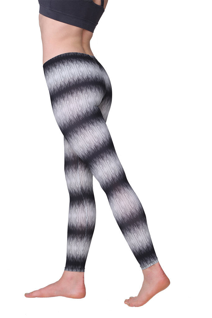 Black and white art Leggings athletic leggings
