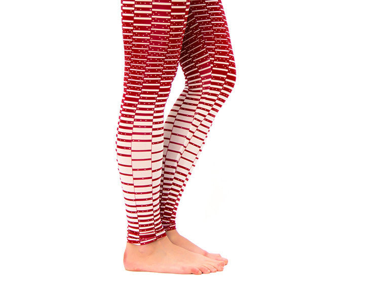 RED PLAID LEGGINGS Compliment Your Body