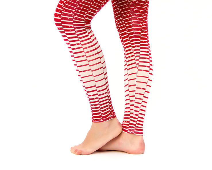 RED PLAID LEGGINGS Compliment Your Body
