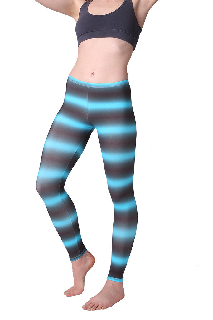 Festiv Light Blue and Brown Leggings