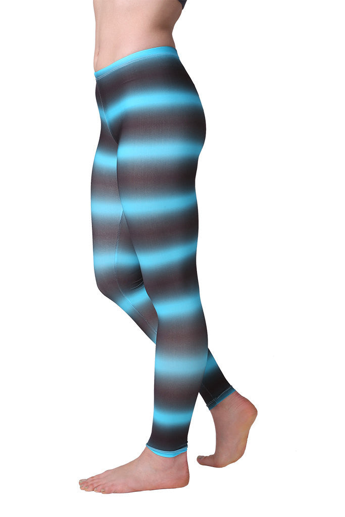 Burning Man Blue Neon Leggings