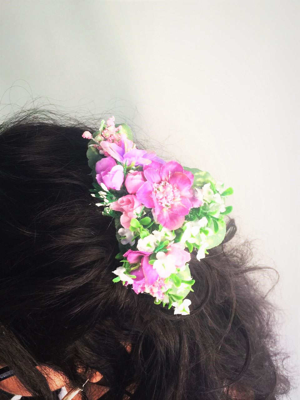 Gold Hair Accessories Flowers Head Comb