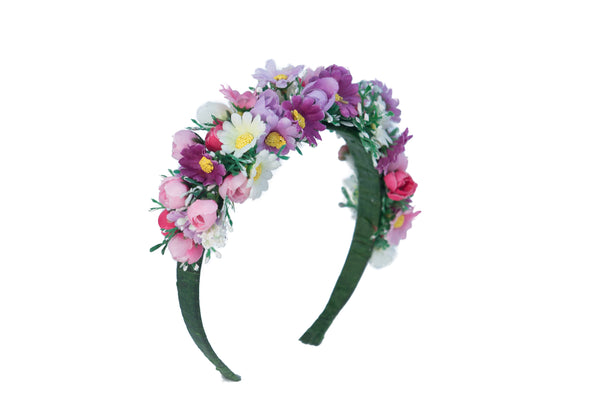 Accessories Mixed Pink Floral Girls Headband