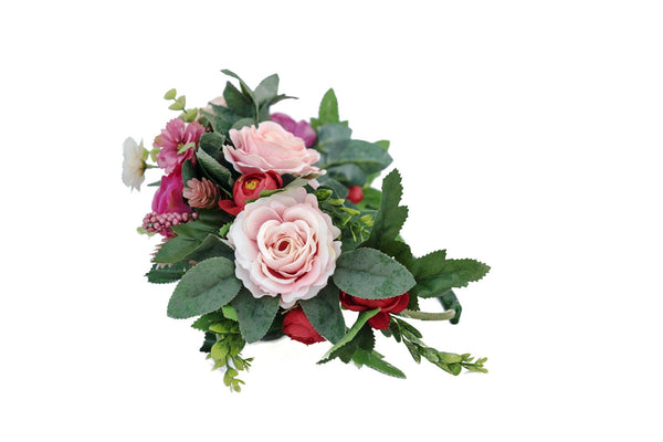 Mixed Colorful Flowers Head Wreath Accessories