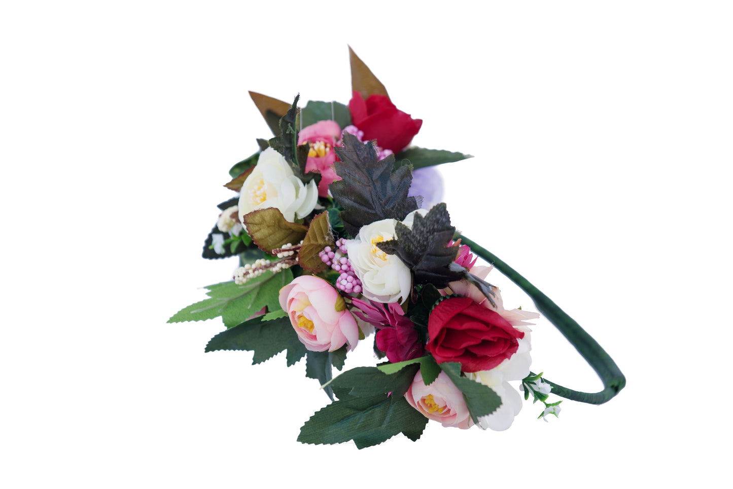Mixed Colorful Flowers Head Wreath Accessories
