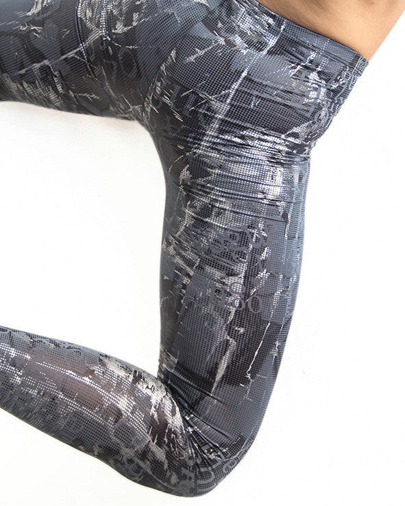 High Waist Tights with Sparkly metallic leggings.