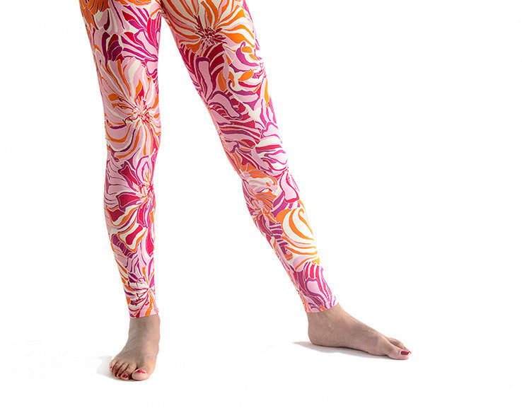 Happy Pink Candy Patterned Leggings