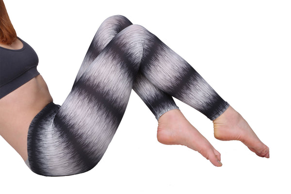 Black and white art Leggings athletic leggings