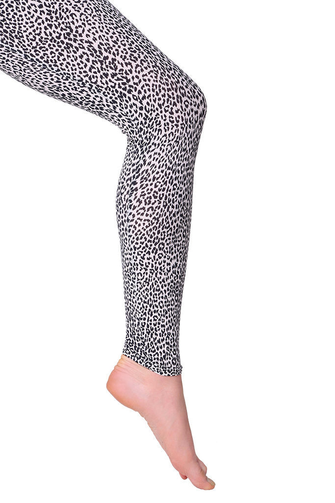 Summer Leopard Black & White Leggings