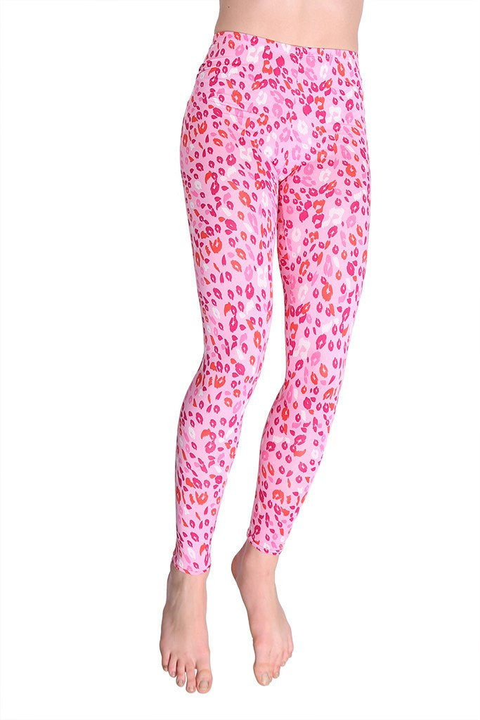 Pink Leopard Women Leggings