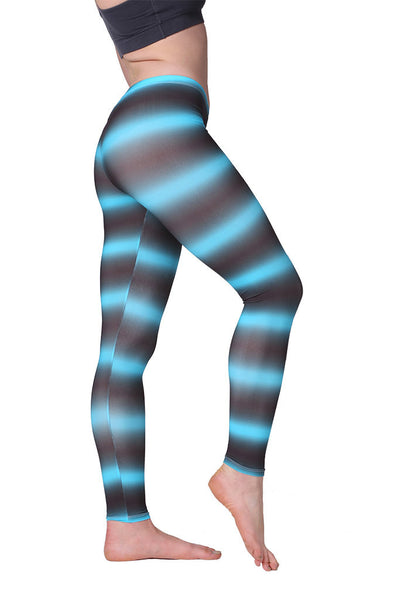 Festiv Light Blue and Brown Leggings