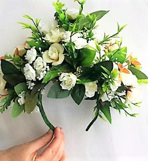 Women Bridal Head Piece With Flowers Accessories